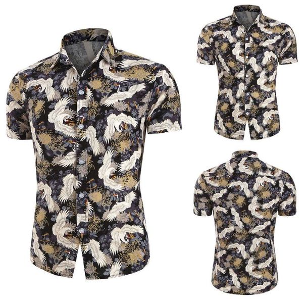 men's hawaii shirt summer 2020 beach casual printed splicing pattern casual fashion lapel short sleeve shirt dshipping #45, White;black
men's hawaii shirt summer 2020 beach casual printed splicing pattern casual fashion lapel short sleeve shirt dshipping #45, White;black