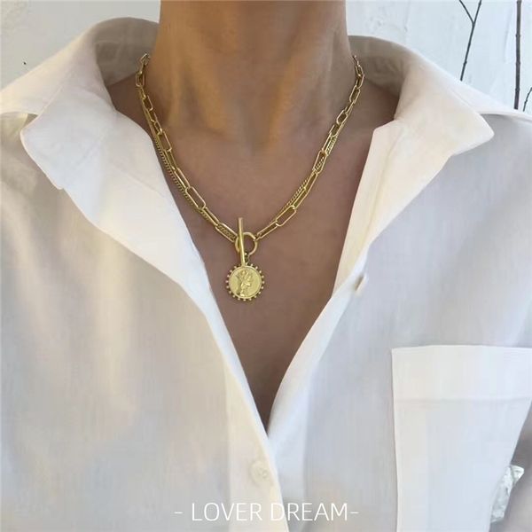 2020 new korean vintage necklace portrait geometric double necklace for women gold silver color long short jewelry, Golden;silver
2020 new korean vintage necklace portrait geometric double necklace for women gold silver color long short jewelry, Golden;silver