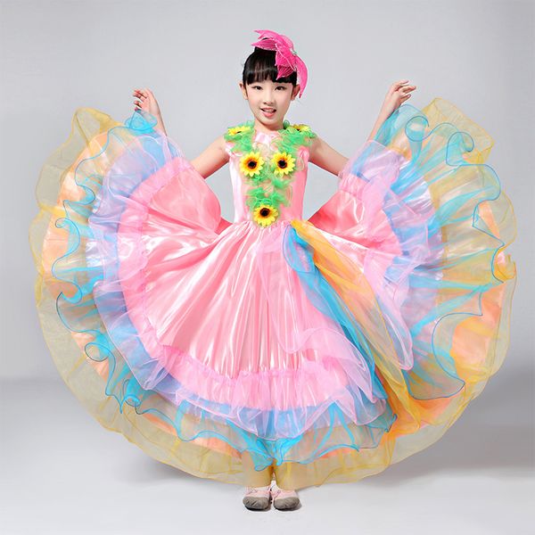 kids spanish dancer costumes flamenco dancing dress outfits girl's performance flowers ballroom dance stage wear dn3036, Black;red
kids spanish dancer costumes flamenco dancing dress outfits girl's performance flowers ballroom dance stage wear dn3036, Black;red