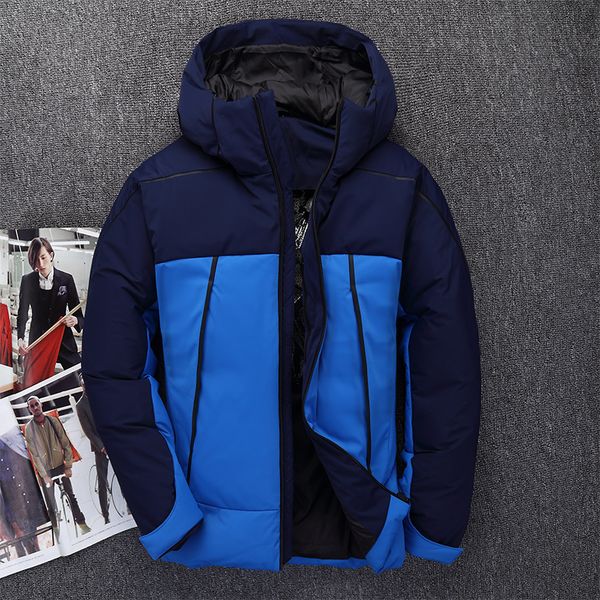 winter thick cold men patchwork hooded white duck down jacket casual man very warm windbreaker zipper parka down outwear, Black
winter thick cold men patchwork hooded white duck down jacket casual man very warm windbreaker zipper parka down outwear, Black