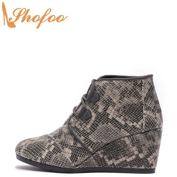 snakeskin print vamp ankle boots high wedge heels woman round toe booties lace up large size 12 15 ladies fashion shoes shofoo, Black
snakeskin print vamp ankle boots high wedge heels woman round toe booties lace up large size 12 15 ladies fashion shoes shofoo, Black