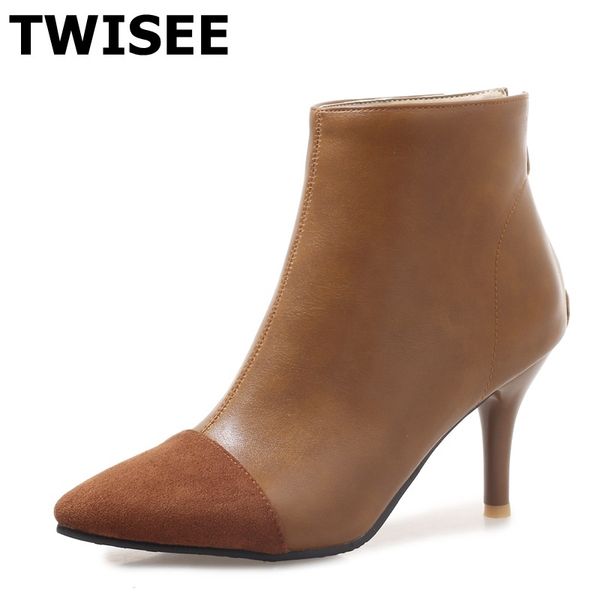 women mid calf boots selling mixed colors warm pumps point toe thin high heels cm woman casual shoes comfort, Black
women mid calf boots selling mixed colors warm pumps point toe thin high heels cm woman casual shoes comfort, Black