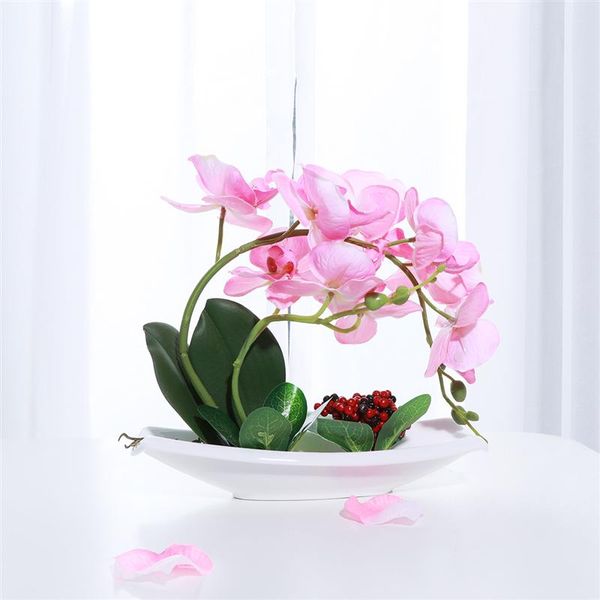 table flower decoration phalaenopsis artificial flower living room potted silk fake indoor bonsai set home decor
table flower decoration phalaenopsis artificial flower living room potted silk fake indoor bonsai set home decor