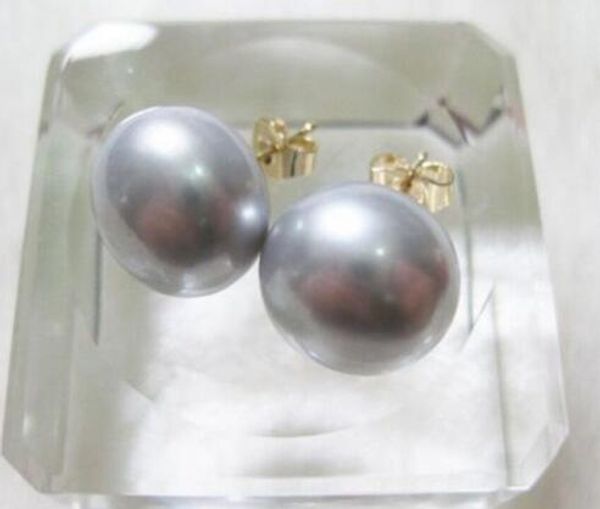 11-12mm mar del sur gris perla natural pendiente 14 k de oro amarillo, White
11-12mm mar del sur gris perla natural pendiente 14 k de oro amarillo, White