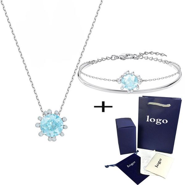 fashion new ocean olive sea blue crystal necklace bracelet ladies engagement commemorative jewelry temperament gift, Black
fashion new ocean olive sea blue crystal necklace bracelet ladies engagement commemorative jewelry temperament gift, Black