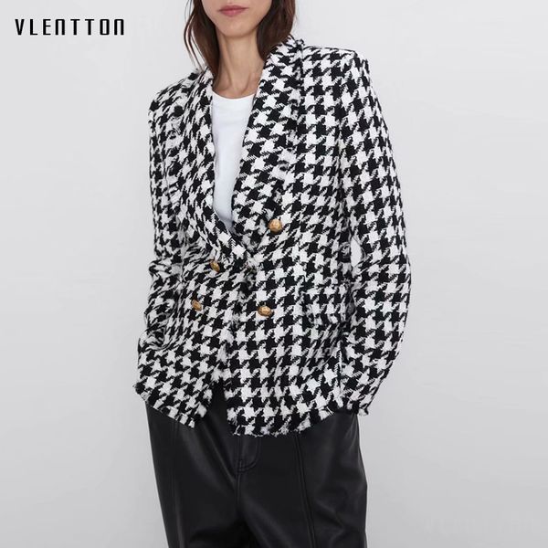 осень гусиные лапки vintage tweed blazer женщины золотая кнопка с длинным рукавом v-образным вырезом куртка пальто женский офис пиджаки femi, White;black
осень гусиные лапки vintage tweed blazer женщины золотая кнопка с длинным рукавом v-образным вырезом куртка пальто женский офис пиджаки femi, White;black