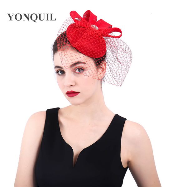 2018 newly design lady fascinator veil hair clips summer pillbox red fedoras hat for formal party elegant women headwear syf 388
2018 newly design lady fascinator veil hair clips summer pillbox red fedoras hat for formal party elegant women headwear syf 388