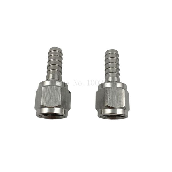 2pcs/lot stainless barbed swivel nut flared with 1/4" id for ball lock pin lock mfl disconnect fitting beer brewing hardware
2pcs/lot stainless barbed swivel nut flared with 1/4" id for ball lock pin lock mfl disconnect fitting beer brewing hardware
