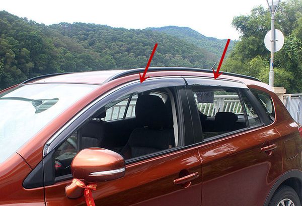 4pcs plastic window visor vent rain sun shield guard deflector trim for suzuki sx4 s-cross 2014 2015 2016 2017 2018
4pcs plastic window visor vent rain sun shield guard deflector trim for suzuki sx4 s-cross 2014 2015 2016 2017 2018