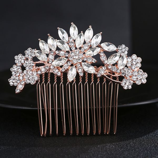 slbridal art deco rose gold clear crystals rhinestones flower wedding hair comb bridal headpieces hair accessories bridesmaids, White;golden
slbridal art deco rose gold clear crystals rhinestones flower wedding hair comb bridal headpieces hair accessories bridesmaids, White;golden