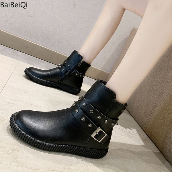 women ankle boots women platform round toe zipper rivets motorcycle boots shoes winter warm snow woman botas mujer, Black
women ankle boots women platform round toe zipper rivets motorcycle boots shoes winter warm snow woman botas mujer, Black