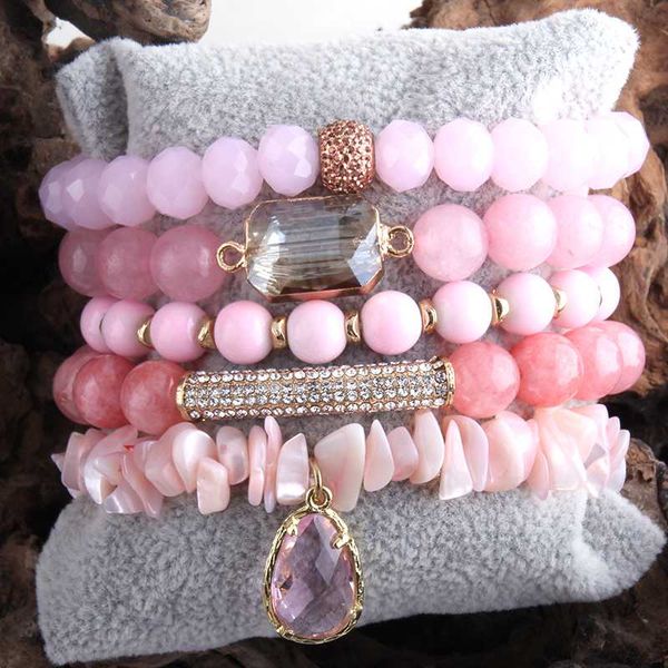 rh fashio beaded bracelet set natural stone & crystal 5pc bracelets & bangles set for fashion jewelry, Black
rh fashio beaded bracelet set natural stone & crystal 5pc bracelets & bangles set for fashion jewelry, Black