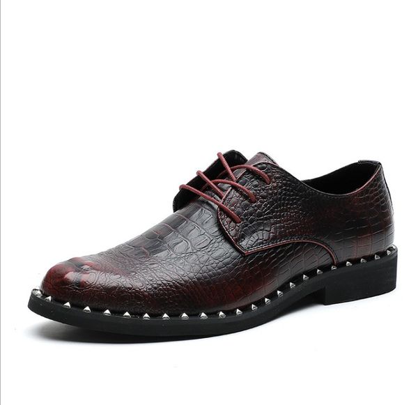 2020 men's crocodile dress leather shoes lace-up wedding party flat shoes business office oxfords flats plus size men fashion, Black
2020 men's crocodile dress leather shoes lace-up wedding party flat shoes business office oxfords flats plus size men fashion, Black