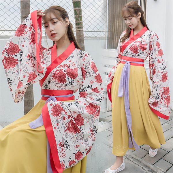 woman kimono dress japanese style floral stage party yukata fairy casual asian national chinese hanfu cosplay clothing set, Blue
woman kimono dress japanese style floral stage party yukata fairy casual asian national chinese hanfu cosplay clothing set, Blue