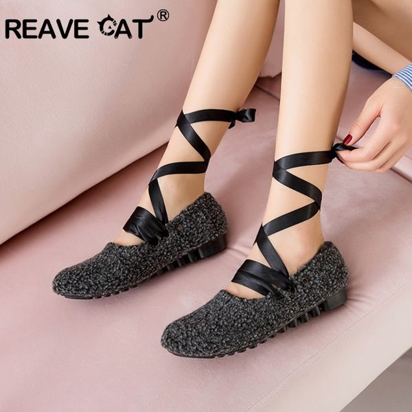 reave cat furry flats for women comfort dancing ballet round toe wedges wool cross-tied solid big size 40-43 black beige brown
reave cat furry flats for women comfort dancing ballet round toe wedges wool cross-tied solid big size 40-43 black beige brown