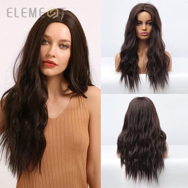 synthetic long natural wave hair ombre brown middle part wigs for white/black women cosplay or daily wear
synthetic long natural wave hair ombre brown middle part wigs for white/black women cosplay or daily wear