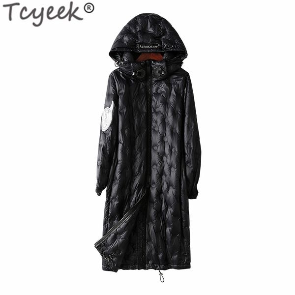 tcyeek winter female jacket women clothes 2019 vintage long duck down coat hooded ladies thick warm long overcoat hiver tlr2189, Black
tcyeek winter female jacket women clothes 2019 vintage long duck down coat hooded ladies thick warm long overcoat hiver tlr2189, Black