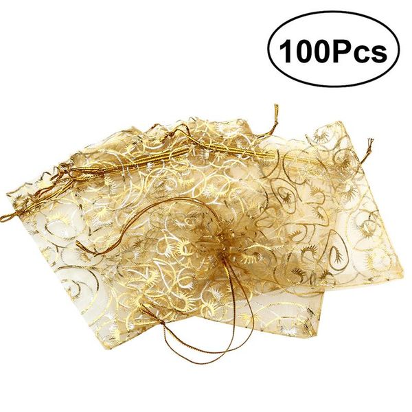 100pcs 9*12cm organza gift bags eyelash pattern drawstring organza wedding favor gift bags candy jewelry pouches (golden
100pcs 9*12cm organza gift bags eyelash pattern drawstring organza wedding favor gift bags candy jewelry pouches (golden