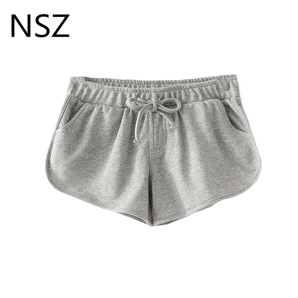 women's shorts nsz women cotton bum summer fashion pants short booty drawstring waist femme streetwear items 2021, White;black
women's shorts nsz women cotton bum summer fashion pants short booty drawstring waist femme streetwear items 2021, White;black