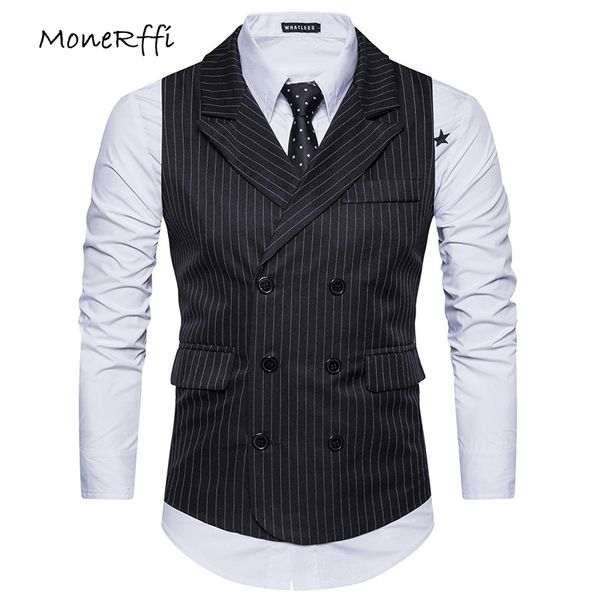 monerffi men's suits vest jacket sleeveless england style wedding party dress stripe double breasted waistcoat plus size, Black;white
monerffi men's suits vest jacket sleeveless england style wedding party dress stripe double breasted waistcoat plus size, Black;white
