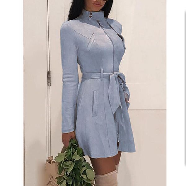 suede leather dress women long sleeve belted dress autumn 2018 fashion faux suede leather dresses elegant party vestidos, White;black
suede leather dress women long sleeve belted dress autumn 2018 fashion faux suede leather dresses elegant party vestidos, White;black