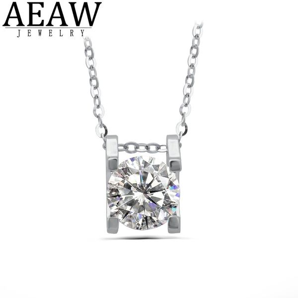 round excellent cut 1.0 6.5mm df color vvs1 moissanite necklace solid 18k white gold fine pendant neckllace for lady, Silver
round excellent cut 1.0 6.5mm df color vvs1 moissanite necklace solid 18k white gold fine pendant neckllace for lady, Silver