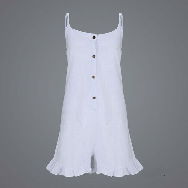 2019 new style fashion women solid playsuit ruffles button rompers summer beach casual sleeveless shorts, Black;white
2019 new style fashion women solid playsuit ruffles button rompers summer beach casual sleeveless shorts, Black;white