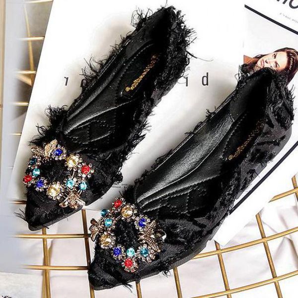 woman colored rhinestone buckle pointed toe satin flat shoes slip on pink crystal loafers classic women comfortable driving shoe, Black
woman colored rhinestone buckle pointed toe satin flat shoes slip on pink crystal loafers classic women comfortable driving shoe, Black