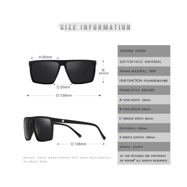 kdeam high performance square polarized sunglasses for plastic titanium tr90 driving sun glasses kd693
kdeam high performance square polarized sunglasses for plastic titanium tr90 driving sun glasses kd693