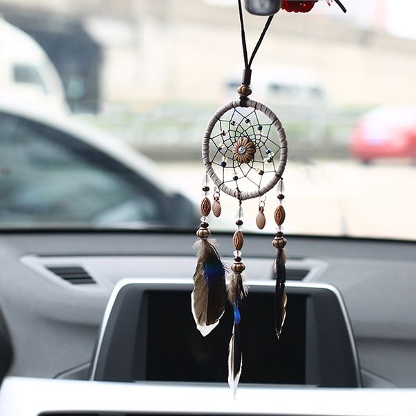 car ornament handicraft dreamcatcher feather charm hanging pendant rearview mirror auto decoration trim popular accessories
car ornament handicraft dreamcatcher feather charm hanging pendant rearview mirror auto decoration trim popular accessories