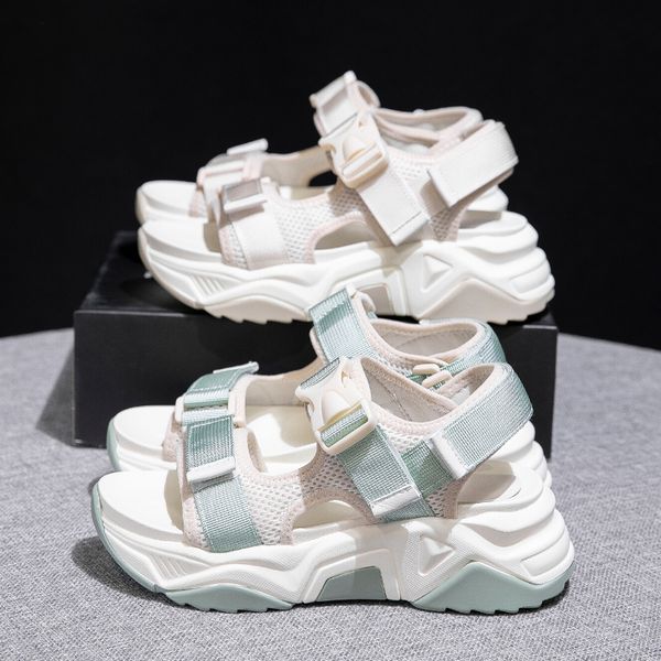 thicken sole daddy sandals girl 2020 summer new fashion women wedges heels shoes ladies shoes and sandals green, Black
thicken sole daddy sandals girl 2020 summer new fashion women wedges heels shoes ladies shoes and sandals green, Black