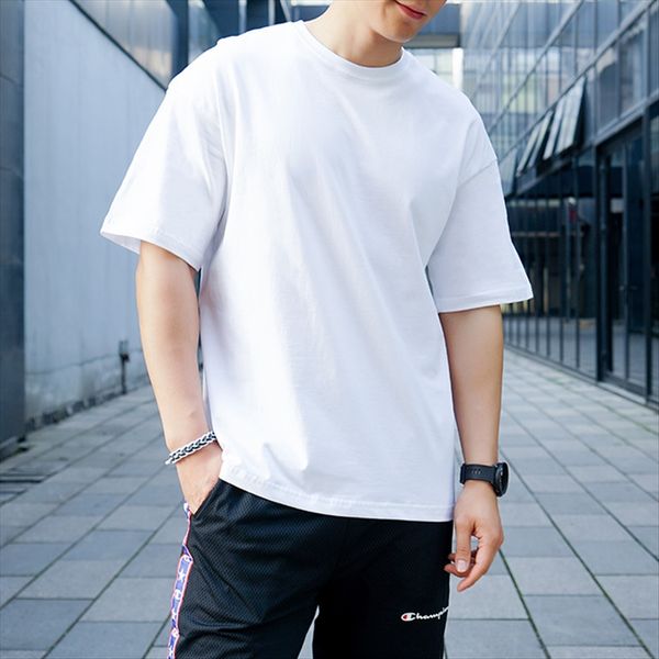 200g cotto t-shirt underwear n loose type ins shoulder-dropping 5-point short-sleeved t-shirt female to be sent, White
200g cotto t-shirt underwear n loose type ins shoulder-dropping 5-point short-sleeved t-shirt female to be sent, White