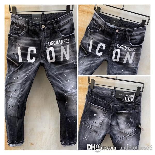 2020 fashion men jeans mens casual pants elastic trousers light blue loose cotton denim brand jeans hip hop mens designer sweatpants