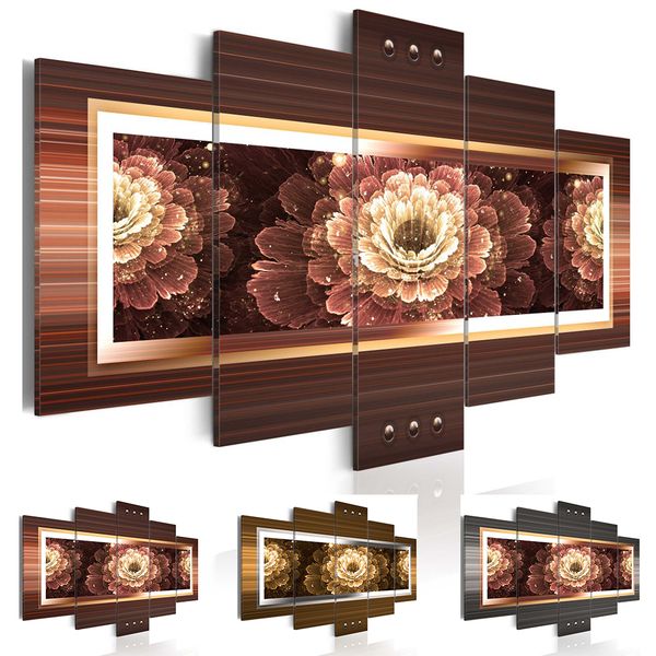 unframed 5panel canvas wall wealth and luxury golden flowers art picture home decor on canvas modern wall painting
unframed 5panel canvas wall wealth and luxury golden flowers art picture home decor on canvas modern wall painting