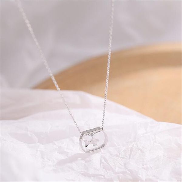 pig new 925 pure silver necklace women simple lovely fish pendant small silver clavicle chain 7m-39
pig new 925 pure silver necklace women simple lovely fish pendant small silver clavicle chain 7m-39