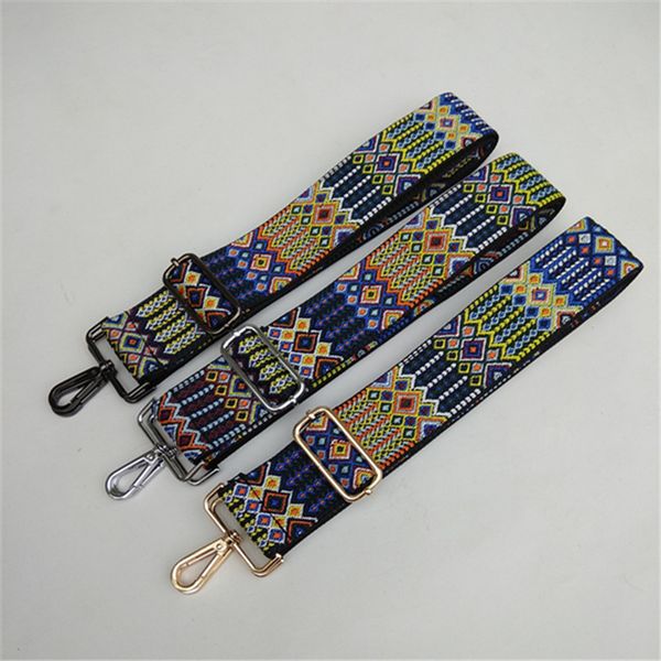 5cm nylo cotton shoulder strap multicoloured adjustable woman cross body bag strap belt handle accessories, Black
5cm nylo cotton shoulder strap multicoloured adjustable woman cross body bag strap belt handle accessories, Black