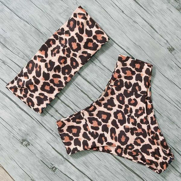 tropical print swimsuit 2020 high waist bikini set bandeau bikini women strapless swimwear female bathing suit leopard biquini, White;black
tropical print swimsuit 2020 high waist bikini set bandeau bikini women strapless swimwear female bathing suit leopard biquini, White;black
