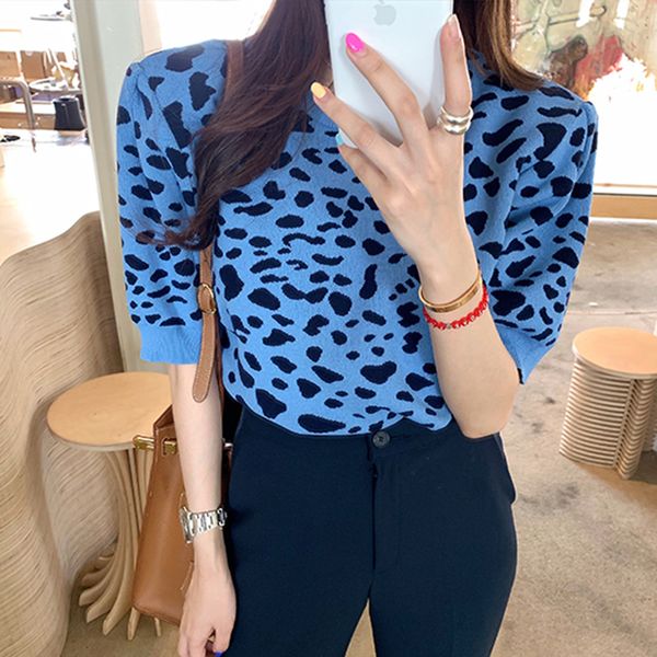 leopard print cropped sweater women knitted autumn jumper korean harajuku elegant pullovers casual clothes short sleeve v758, White;black
leopard print cropped sweater women knitted autumn jumper korean harajuku elegant pullovers casual clothes short sleeve v758, White;black