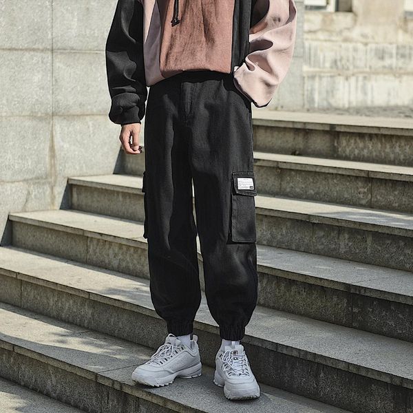male casual trousers streetwear joggers sweatpants men high street fashion hip hop loose cargo jeans denim harem pant, Blue
male casual trousers streetwear joggers sweatpants men high street fashion hip hop loose cargo jeans denim harem pant, Blue