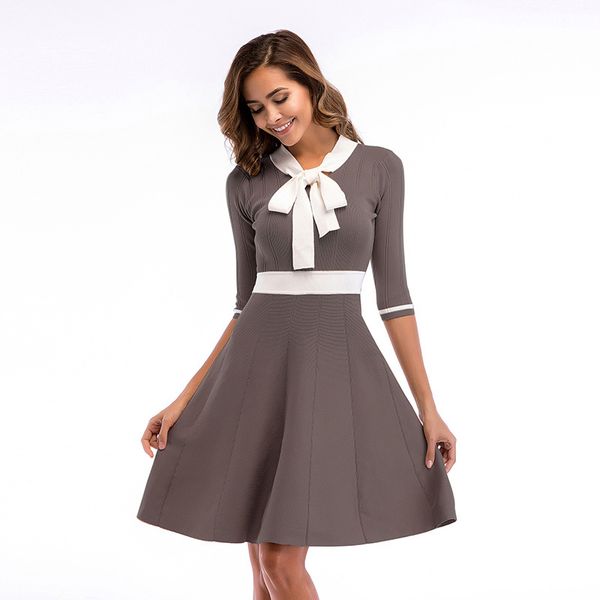 autumn sweater dresses women bow lacing pleated three quarter red high waist knitted winter vintage black party dress ladies, Black;gray
autumn sweater dresses women bow lacing pleated three quarter red high waist knitted winter vintage black party dress ladies, Black;gray