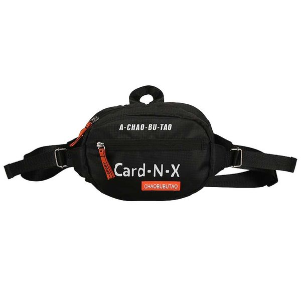 

sleeper #401 2019 new contrast pockets multi-function shoulder bag messenger bag chest cloth red ing