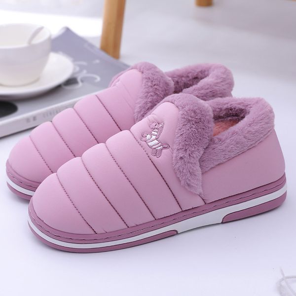 women winter soft slippers plush women's plus size pure color leisure home outdoor plus velvet waterproof cotton slippers #g2, Black
women winter soft slippers plush women's plus size pure color leisure home outdoor plus velvet waterproof cotton slippers #g2, Black