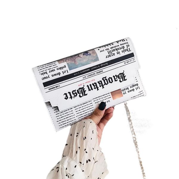 2020 fashion envelope bag women new personality inkjet newspaper clutch bags joker shoulder messenger bag chain evening bags
2020 fashion envelope bag women new personality inkjet newspaper clutch bags joker shoulder messenger bag chain evening bags
