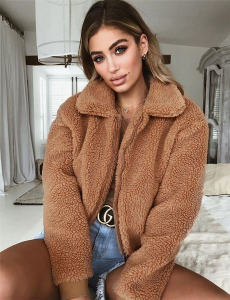 womens designer solid color wool autumm lapel neck long sleeve zipper pocket female outerwear fashion casual clothing, Black
womens designer solid color wool autumm lapel neck long sleeve zipper pocket female outerwear fashion casual clothing, Black