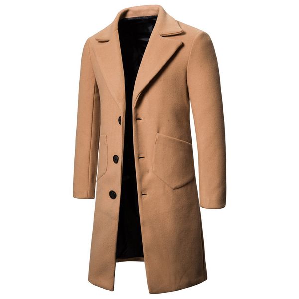 men's jackets casual single-breasted outwear slim fit warm coat wool blends pocket smart casual overcoat, Tan;black
men's jackets casual single-breasted outwear slim fit warm coat wool blends pocket smart casual overcoat, Tan;black