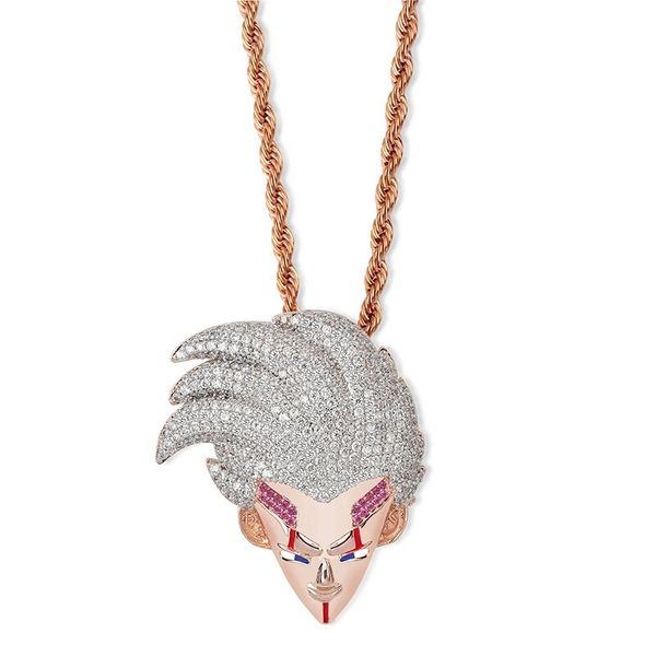 hip hop super baby cartoon diamonds pendant necklaces for men luxury dragon ball anime pendants copper zircons cuban chain necklace gift, Silver
hip hop super baby cartoon diamonds pendant necklaces for men luxury dragon ball anime pendants copper zircons cuban chain necklace gift, Silver