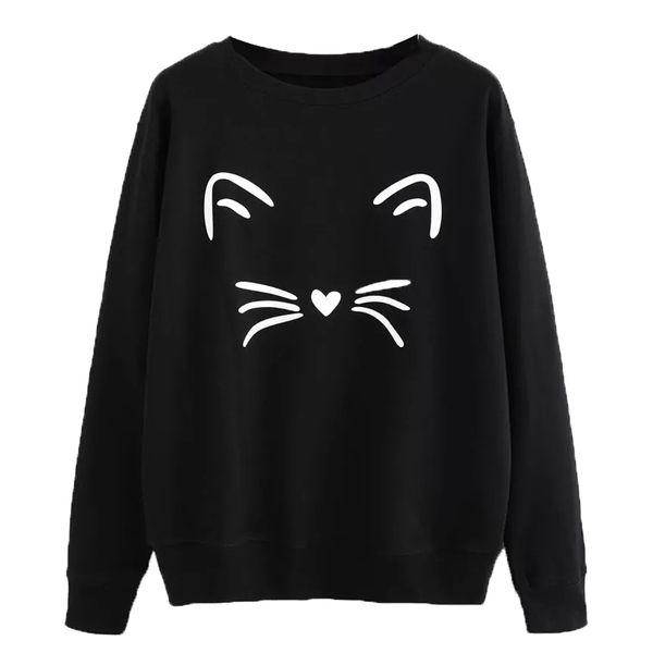 women sweatshirts hoodies cat ear printed casual pullover cute jumpers long sleeve o-neck polyester s-xl n23, Black
women sweatshirts hoodies cat ear printed casual pullover cute jumpers long sleeve o-neck polyester s-xl n23, Black