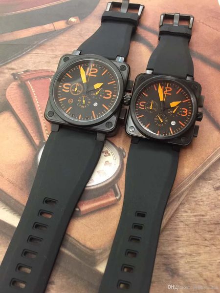 bellross aviation quartz chronograph 42mm square professional mens watch watches orange hour markers outdoor man wristwatches, Slivery;brown
bellross aviation quartz chronograph 42mm square professional mens watch watches orange hour markers outdoor man wristwatches, Slivery;brown