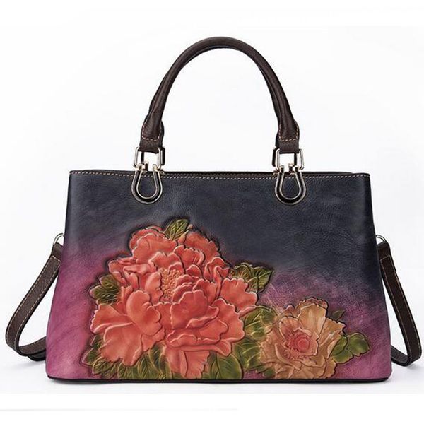 vintage women's handbags genuine leather flower totem embossed shoulder bag large capacity ladies cowhide messenger bag
vintage women's handbags genuine leather flower totem embossed shoulder bag large capacity ladies cowhide messenger bag