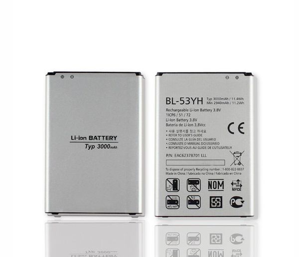 2x 3000mAh Сменный аккумулятор для LG G3 BL-53YH F400 F400K F460 F470 D830 D850 VS985 D850 D851 D852 D855 D855 D857 D858 D859 LS
2x 3000mAh Сменный аккумулятор для LG G3 BL-53YH F400 F400K F460 F470 D830 D850 VS985 D850 D851 D852 D855 D855 D857 D858 D859 LS